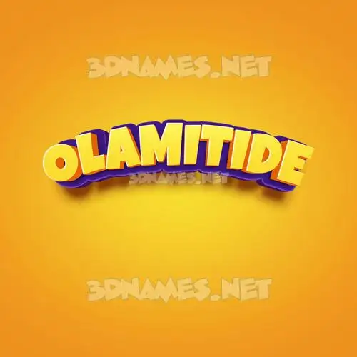 olamitide in Orange Toon style - 3D name wallpaper olamitide in Orange Toon style - 3D name wallpaper