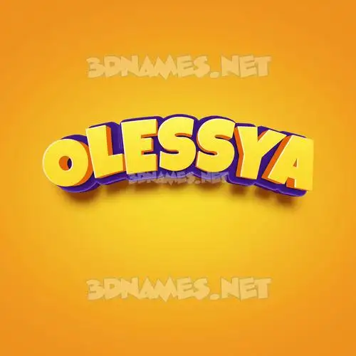 olessya in Orange Toon style - 3D name wallpaper olessya in Orange Toon style - 3D name wallpaper