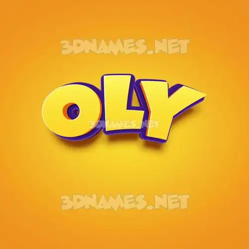 oly in Orange Toon style - 3D name wallpaper oly in Orange Toon style - 3D name wallpaper
