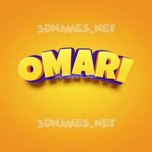omari in Orange Toon style - 3D name wallpaper omari in Orange Toon style - 3D name wallpaper