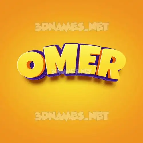 omer in Orange Toon style - 3D name wallpaper omer in Orange Toon style - 3D name wallpaper
