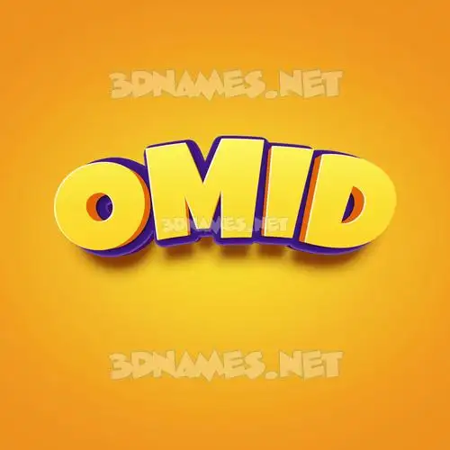 omid in Orange Toon style - 3D name wallpaper omid in Orange Toon style - 3D name wallpaper