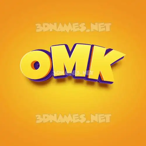 omk in Orange Toon style - 3D name wallpaper omk in Orange Toon style - 3D name wallpaper