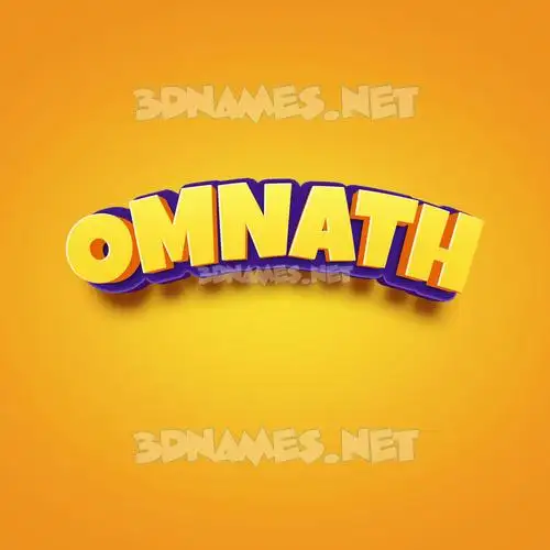 omnath in Orange Toon style - 3D name wallpaper omnath in Orange Toon style - 3D name wallpaper