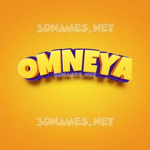 omneya in Orange Toon style - 3D name wallpaper omneya in Orange Toon style - 3D name wallpaper