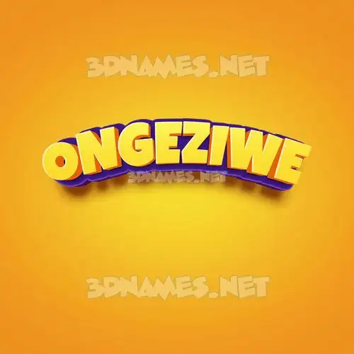 ongeziwe in Orange Toon style - 3D name wallpaper ongeziwe in Orange Toon style - 3D name wallpaper