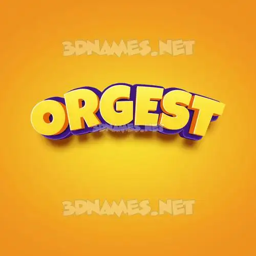 orgest in Orange Toon style - 3D name wallpaper orgest in Orange Toon style - 3D name wallpaper