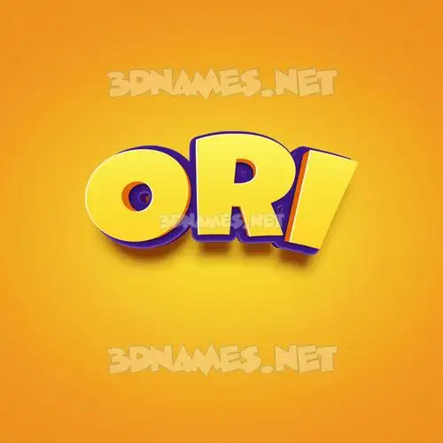ori in Orange Toon style - 3D name wallpaper ori in Orange Toon style - 3D name wallpaper