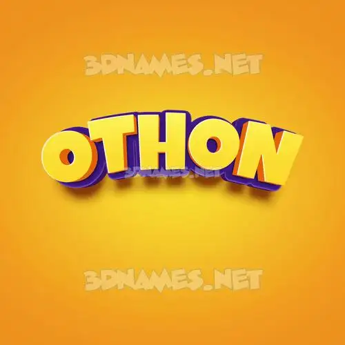 othon in Orange Toon style - 3D name wallpaper othon in Orange Toon style - 3D name wallpaper