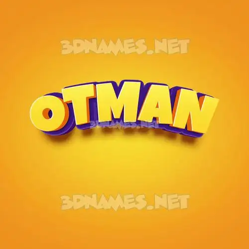 otman in Orange Toon style - 3D name wallpaper otman in Orange Toon style - 3D name wallpaper