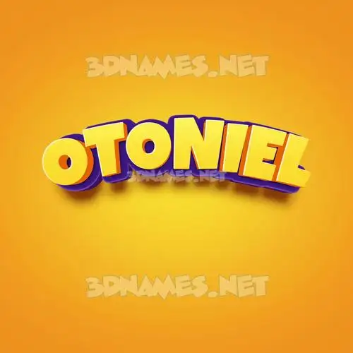 otoniel in Orange Toon style - 3D name wallpaper otoniel in Orange Toon style - 3D name wallpaper