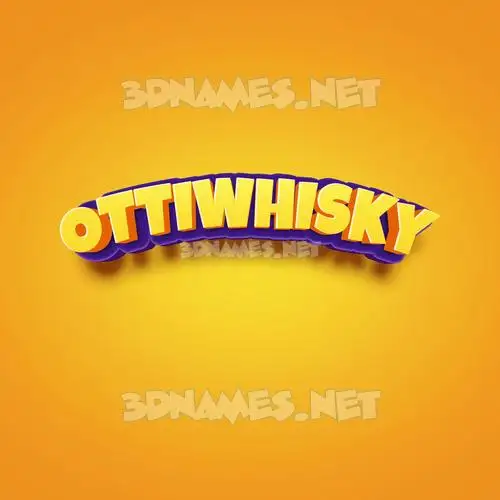 ottiwhisky in Orange Toon style - 3D name wallpaper ottiwhisky in Orange Toon style - 3D name wallpaper