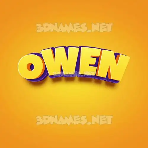 owen in Orange Toon style - 3D name wallpaper owen in Orange Toon style - 3D name wallpaper