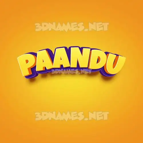 paandu in Orange Toon style - 3D name wallpaper paandu in Orange Toon style - 3D name wallpaper