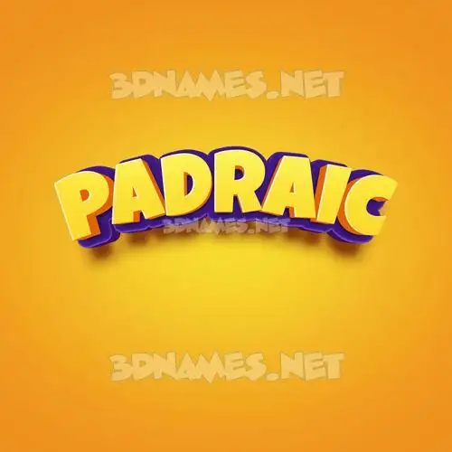 padraic in Orange Toon style - 3D name wallpaper padraic in Orange Toon style - 3D name wallpaper