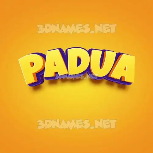 padua in Orange Toon style - 3D name wallpaper padua in Orange Toon style - 3D name wallpaper