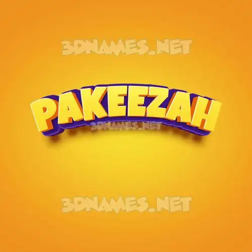 pakeezah in Orange Toon style - 3D name wallpaper pakeezah in Orange Toon style - 3D name wallpaper