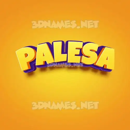 palesa in Orange Toon style - 3D name wallpaper palesa in Orange Toon style - 3D name wallpaper