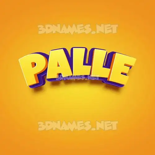 palle in Orange Toon style - 3D name wallpaper palle in Orange Toon style - 3D name wallpaper