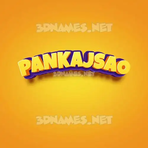 pankajsao in Orange Toon style - 3D name wallpaper pankajsao in Orange Toon style - 3D name wallpaper