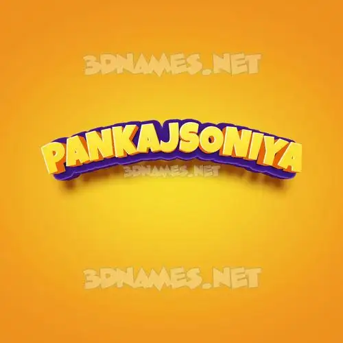 pankajsoniya in Orange Toon style - 3D name wallpaper pankajsoniya in Orange Toon style - 3D name wallpaper