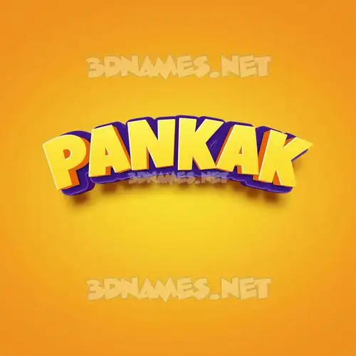 pankak in Orange Toon style - 3D name wallpaper pankak in Orange Toon style - 3D name wallpaper