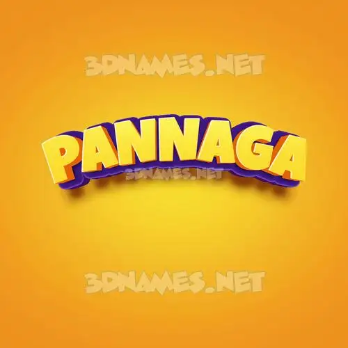 pannaga in Orange Toon style - 3D name wallpaper pannaga in Orange Toon style - 3D name wallpaper