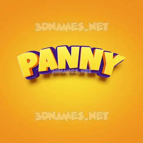 panny in Orange Toon style - 3D name wallpaper panny in Orange Toon style - 3D name wallpaper