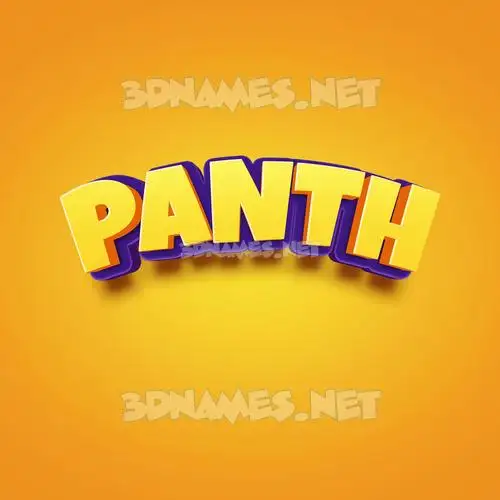 panth in Orange Toon style - 3D name wallpaper panth in Orange Toon style - 3D name wallpaper