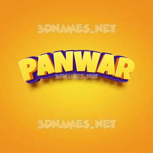 panwar in Orange Toon style - 3D name wallpaper panwar in Orange Toon style - 3D name wallpaper