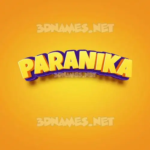 paranika in Orange Toon style - 3D name wallpaper paranika in Orange Toon style - 3D name wallpaper