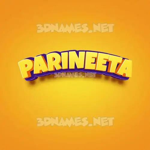 parineeta in Orange Toon style - 3D name wallpaper parineeta in Orange Toon style - 3D name wallpaper