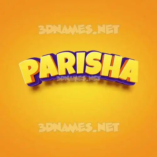 parisha in Orange Toon style - 3D name wallpaper parisha in Orange Toon style - 3D name wallpaper