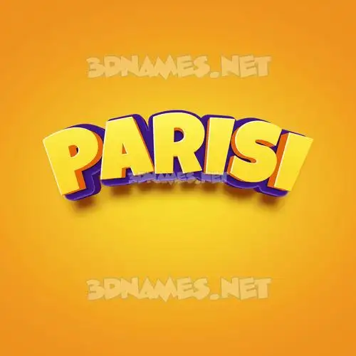 parisi in Orange Toon style - 3D name wallpaper parisi in Orange Toon style - 3D name wallpaper