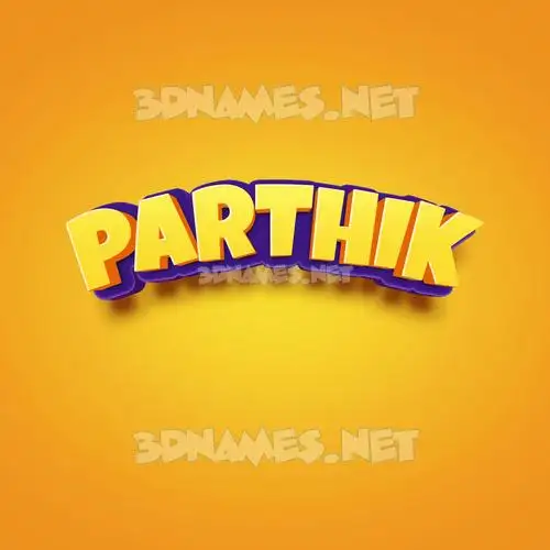 parthik in Orange Toon style - 3D name wallpaper parthik in Orange Toon style - 3D name wallpaper