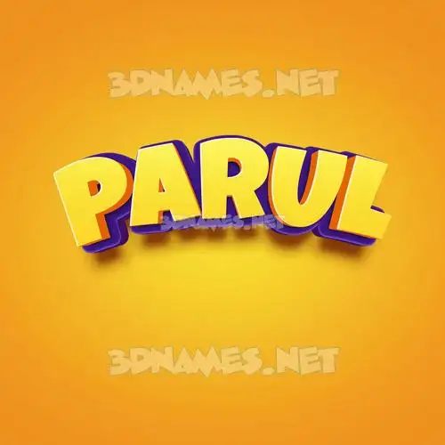 parul in Orange Toon style - 3D name wallpaper parul in Orange Toon style - 3D name wallpaper