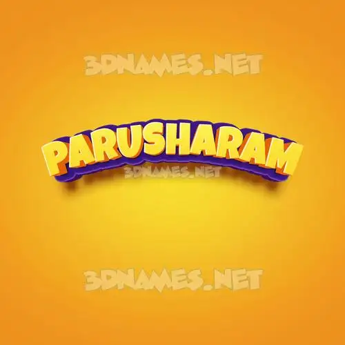 parusharam in Orange Toon style - 3D name wallpaper parusharam in Orange Toon style - 3D name wallpaper