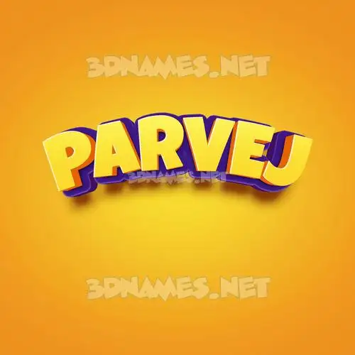 parvej in Orange Toon style - 3D name wallpaper parvej in Orange Toon style - 3D name wallpaper