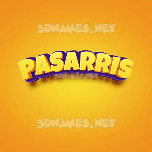 pasarris in Orange Toon style - 3D name wallpaper pasarris in Orange Toon style - 3D name wallpaper