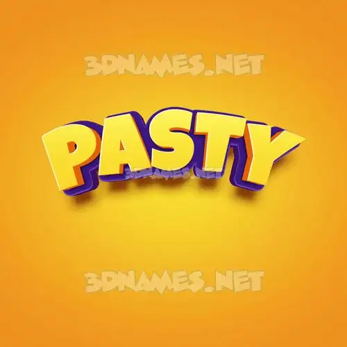 pasty in Orange Toon style - 3D name wallpaper pasty in Orange Toon style - 3D name wallpaper