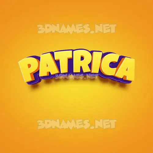 patrica in Orange Toon style - 3D name wallpaper patrica in Orange Toon style - 3D name wallpaper
