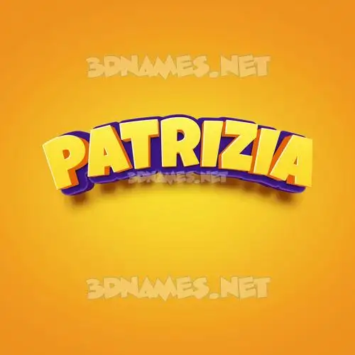 patrizia in Orange Toon style - 3D name wallpaper patrizia in Orange Toon style - 3D name wallpaper