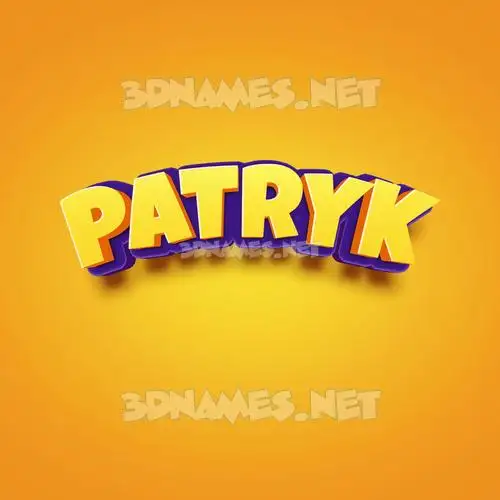 patryk in Orange Toon style - 3D name wallpaper patryk in Orange Toon style - 3D name wallpaper