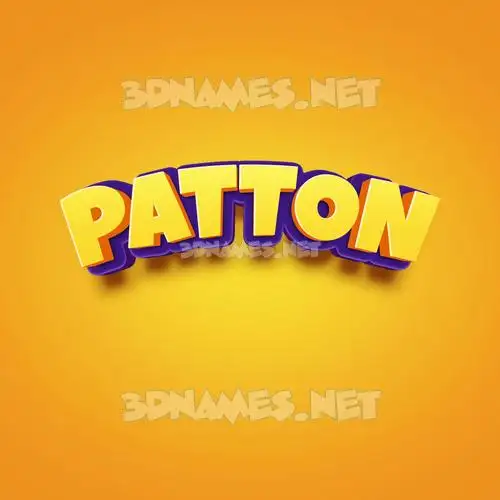 patton in Orange Toon style - 3D name wallpaper patton in Orange Toon style - 3D name wallpaper