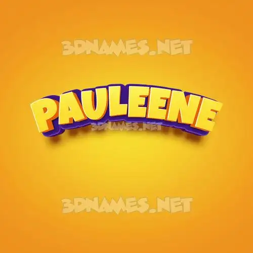pauleene in Orange Toon style - 3D name wallpaper pauleene in Orange Toon style - 3D name wallpaper