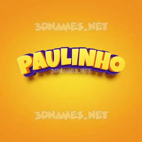paulinho in Orange Toon style - 3D name wallpaper paulinho in Orange Toon style - 3D name wallpaper