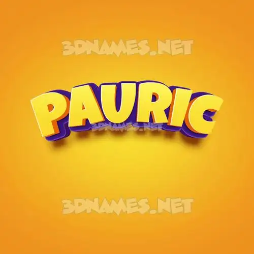 pauric in Orange Toon style - 3D name wallpaper pauric in Orange Toon style - 3D name wallpaper
