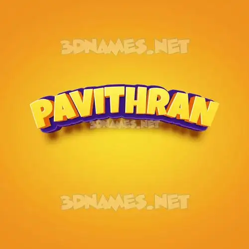 pavithran in Orange Toon style - 3D name wallpaper pavithran in Orange Toon style - 3D name wallpaper