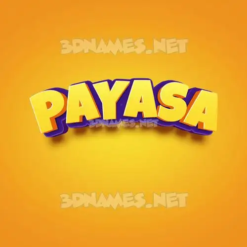 payasa in Orange Toon style - 3D name wallpaper payasa in Orange Toon style - 3D name wallpaper