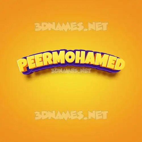 peermohamed in Orange Toon style - 3D name wallpaper peermohamed in Orange Toon style - 3D name wallpaper